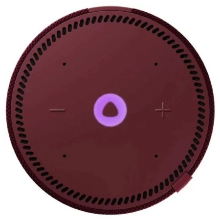 Акустическая система Яндекс.Станция Мини 2 с Алисой (Красный, с часами)